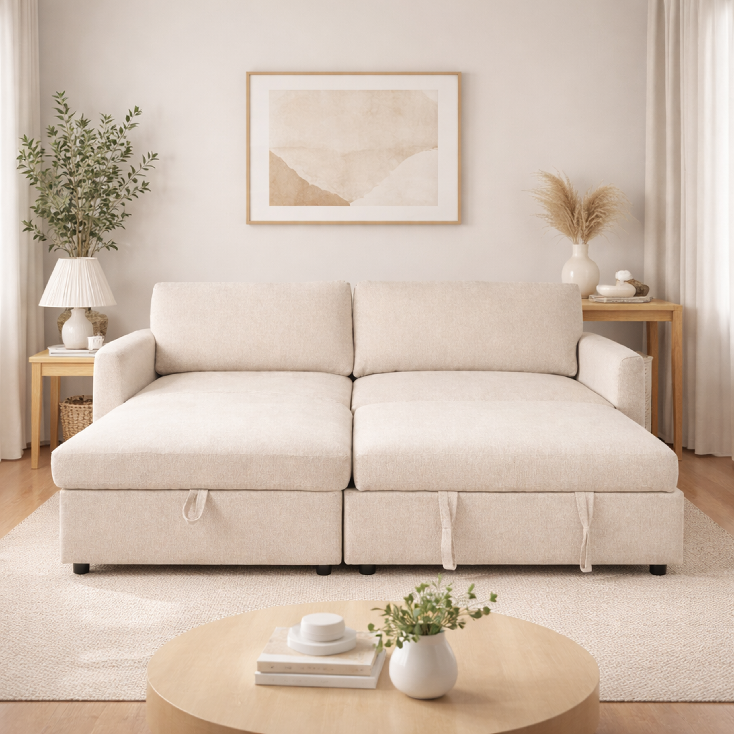 Aspen Media Sleeper With Mattress Pad